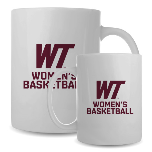  Full Color White Mug 15oz - WT Womens Basketball