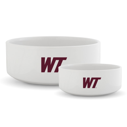  Ceramic Dog Bowl - West Texas A&M Primary Mark