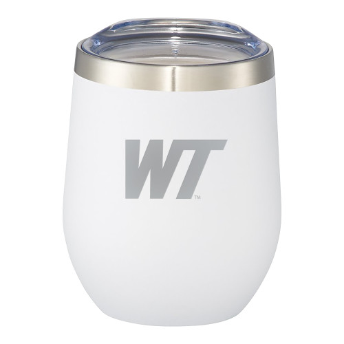  Corzo Vacuum Insulated White Cup 12oz - West Texas A&M Primary Mark Engraved