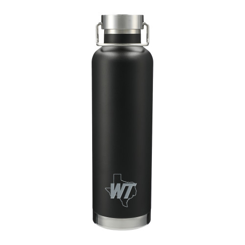  Thor Copper Vacuum Insulated Black Bottle 32oz - WT Texas Mark Engraved