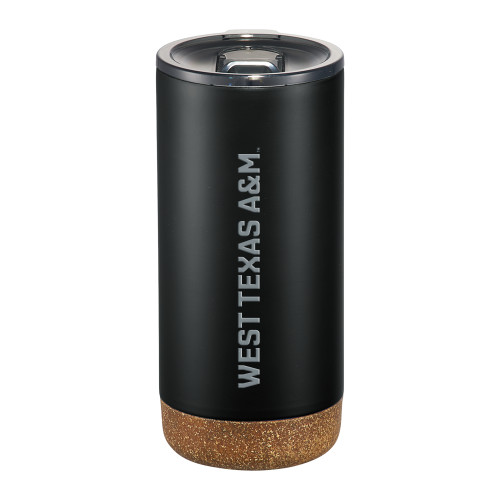  Valhalla Vacuum Insulated Black Tumbler 16oz - West Texas A&M Wordmark Engraved