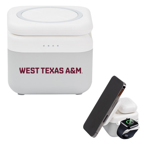  3 in 1 Mag Max Modularized Wireless Charger - West Texas A&M Wordmark