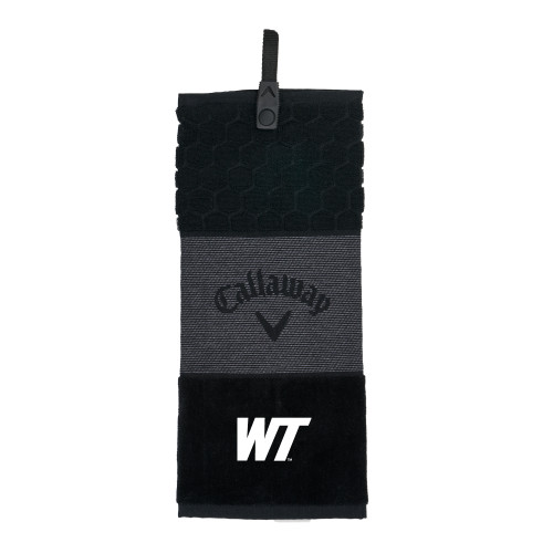  Callaway Black Trifold Towel - West Texas A&M Primary Mark