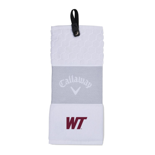  Callaway White Trifold Towel - West Texas A&M Primary Mark