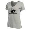 Thumbnail image for  Womens Plus Heather Grey V Neck T Shirt