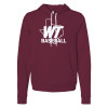 Thumbnail image for  Bella + Canvas Maroon Fleece Hood