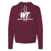 Thumbnail image for  Bella + Canvas Maroon Fleece Hood