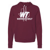Thumbnail image for  Bella + Canvas Maroon Fleece Hood