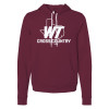 Thumbnail image for  Bella + Canvas Maroon Fleece Hood