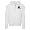 Thumbnail image for  Bella + Canvas Ash Grey Full Zip Hood