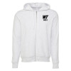 Thumbnail image for  Bella + Canvas Ash Grey Full Zip Hood