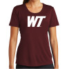 Thumbnail image for  Womens Maroon Performance Short Sleeve Tee