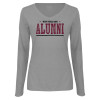 Thumbnail image for  Womens Grey Long Sleeve V Neck Tee 