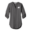Thumbnail image for  Womens Grey 3/4 Sleeve Tunic Blouse