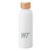 Thumbnail image for  Blair White Stainless Steel Bottle w/ Bamboo Lid 17 oz