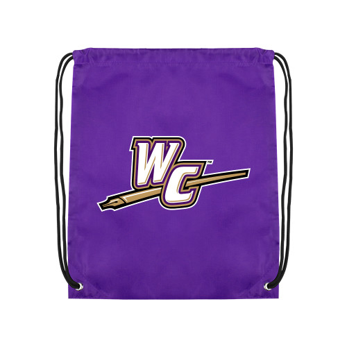  Purple Drawstring Backpack - WC with Pen
