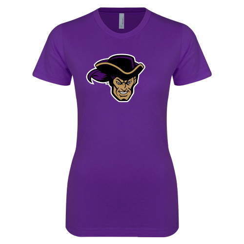  Next Level Womens Purple Boyfriend Tee - Poet Head