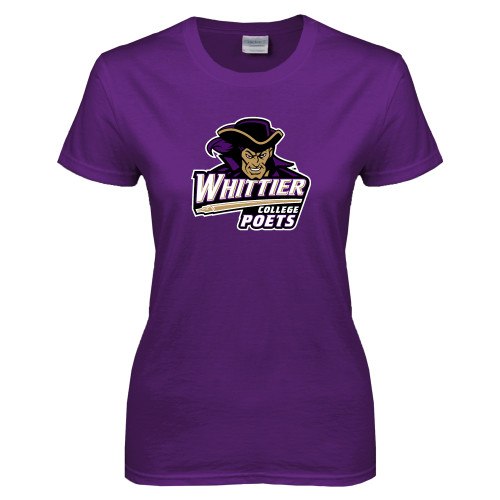  Womens Purple Short Sleeve Tee - Primary Mark