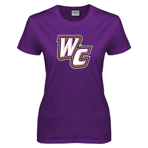  Womens Purple Short Sleeve Tee - WC