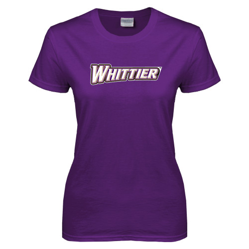  Womens Purple Short Sleeve Tee - Whittier