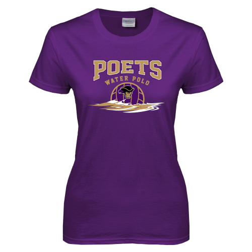  Womens Purple Short Sleeve Tee - Water Polo