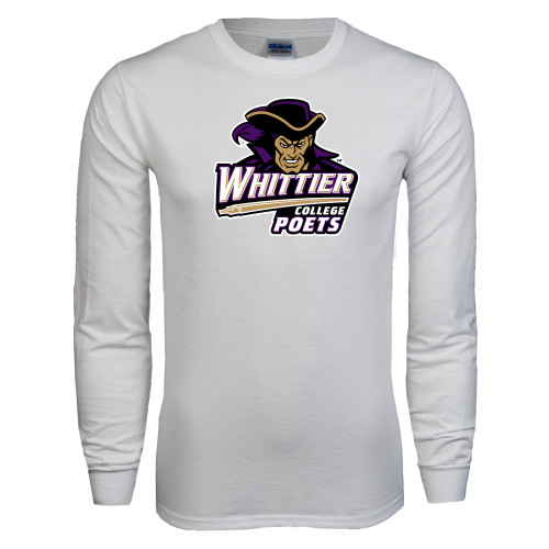  White Long Sleeve T Shirt - Primary Mark