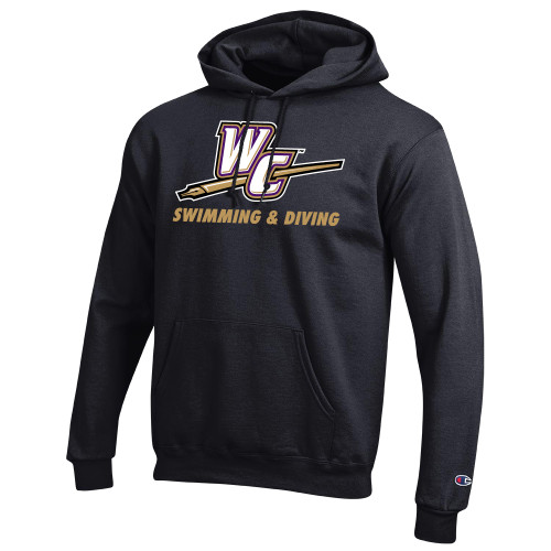  Champion Black Fleece Hoodie - Swim & Dive