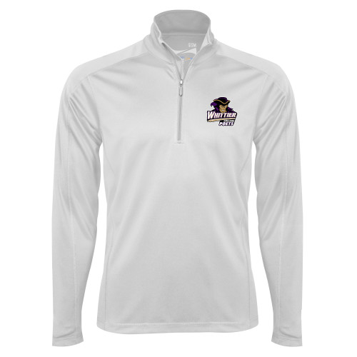  Syntrel White Interlock 1/4 Zip - Primary Mark