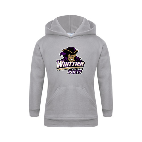  Youth Grey Fleece Hood - Primary Mark