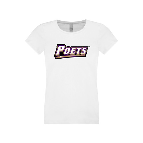  Next Level Girls White Fashion Fit T Shirt - Poets