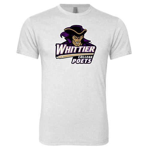  Next Level Heather White Triblend Tee - Primary Mark