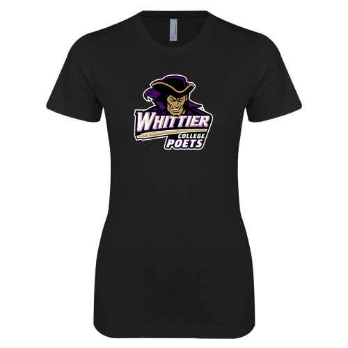  Next Level Womens Black Boyfriend Tee - Primary Mark