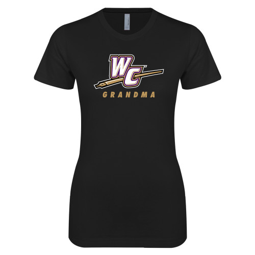  Next Level Womens Black Boyfriend Tee - Grandma