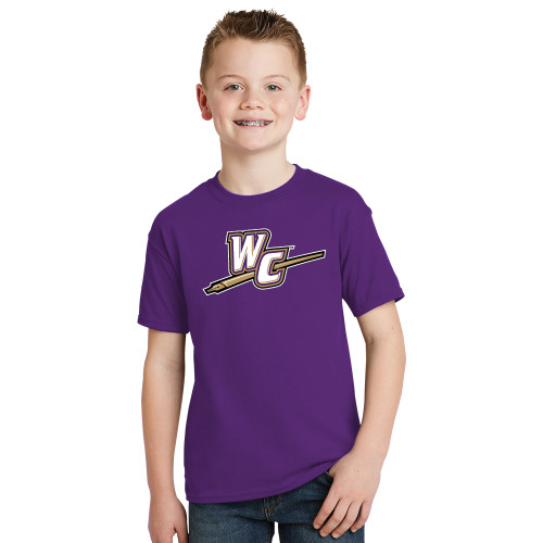  Youth Purple T Shirt - WC with Pen
