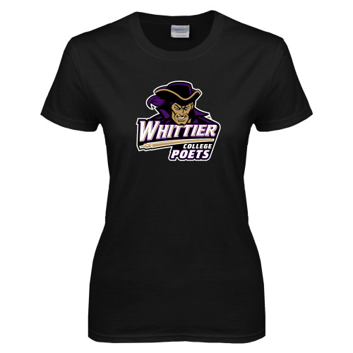  Womens Black Short Sleeve Tee - Primary Mark