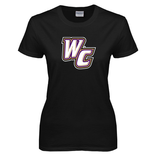  Womens Black Short Sleeve Tee - WC