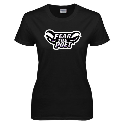  Womens Black Short Sleeve Tee - Fear the Poet