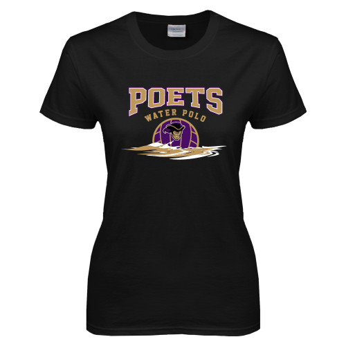  Womens Black Short Sleeve Tee - Water Polo