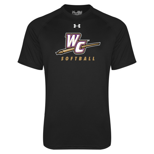  Under Armour Black Tech Tee - Softball