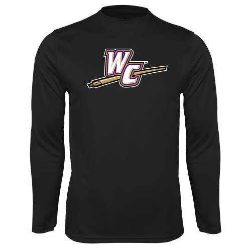 Black Performance Long Sleeve Shirt - WC with Pen