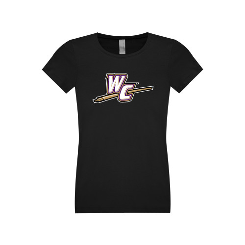  Next Level Girls Black Fashion Fit T Shirt - WC with Pen