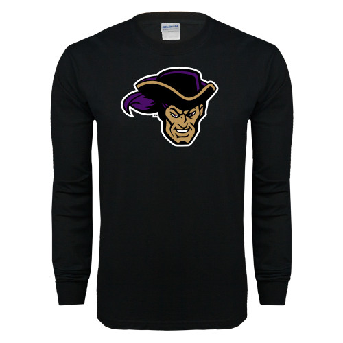  Black Long Sleeve T Shirt - Poet Head