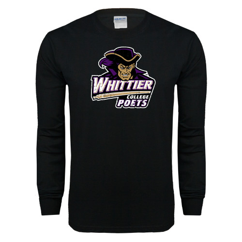  Black Long Sleeve T Shirt - Primary Mark Distressed