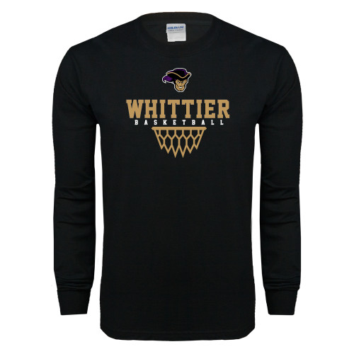  Black Long Sleeve T Shirt - Basketball