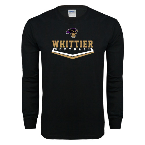  Black Long Sleeve T Shirt - Softball