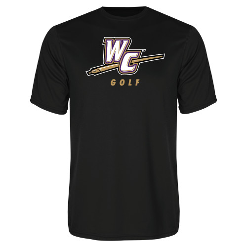  Black Performance Tee - Golf