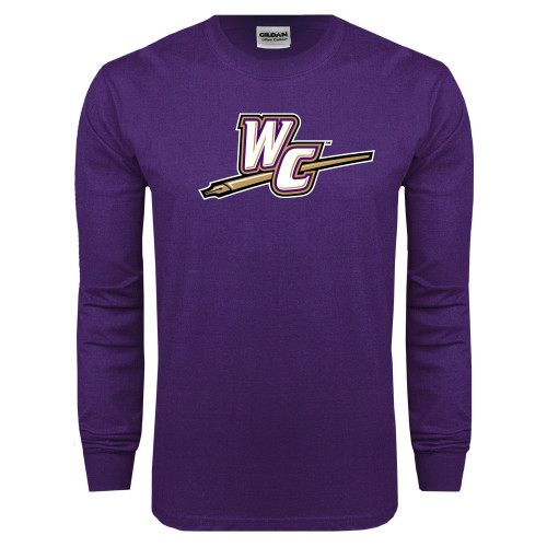  Purple Long Sleeve T Shirt - WC with Pen