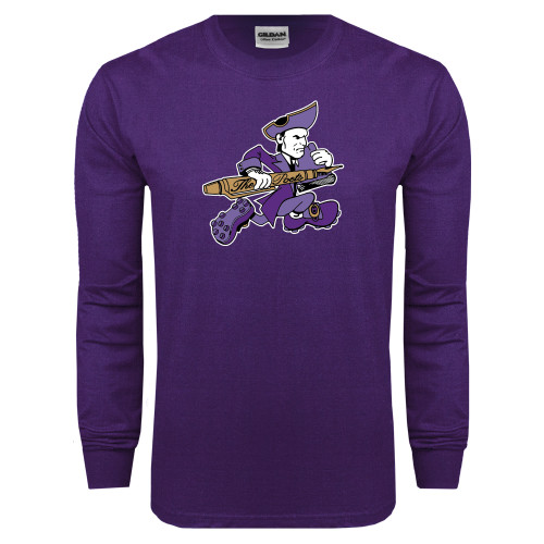  Purple Long Sleeve T Shirt - Retro Poet