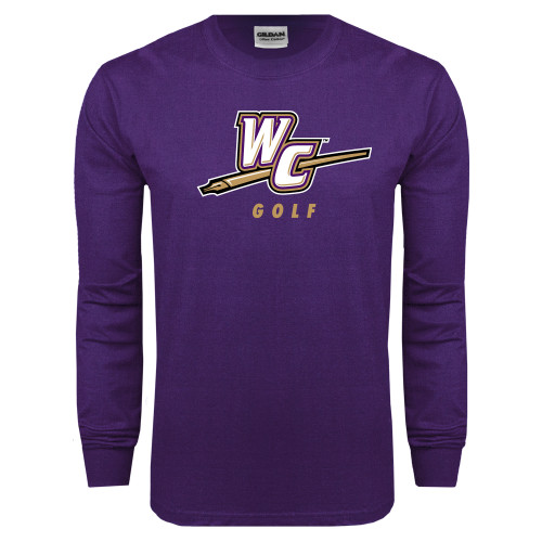  Purple Long Sleeve T Shirt - Golf