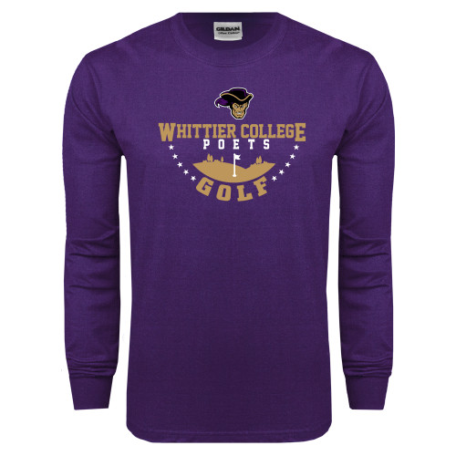  Purple Long Sleeve T Shirt - Golf